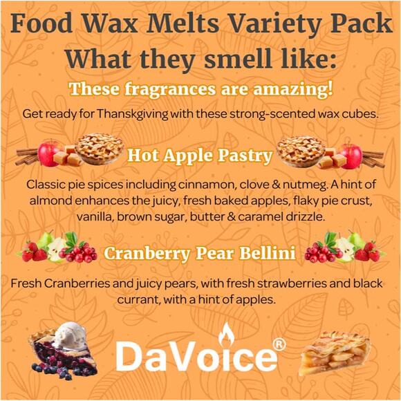 Thanksgiving Wax Melts Variety Pack, Fall Scented Wax Cubes - Picture 5 of 13